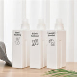 Maxbell Laundry Empty Bottles Reusable Leakproof Lotions Bottle for Home Countertop 3pcs Bottles Label