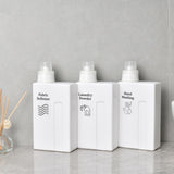 Maxbell Laundry Empty Bottles Reusable Leakproof Lotions Bottle for Home Countertop 3pcs Bottles Label