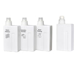 Maxbell Laundry Empty Bottles Reusable Leakproof Lotions Bottle for Home Countertop 3pcs Bottles Label