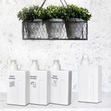 Maxbell Laundry Empty Bottles Reusable Leakproof Lotions Bottle for Home Countertop 3pcs Bottles Label