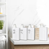 Maxbell Laundry Empty Bottles Reusable Leakproof Lotions Bottle for Home Countertop 3pcs Bottles Label