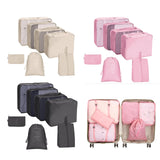 Maxbell 7x Waterproof Nylon Travel Organizer Bags Clothes Storage Bags Lightweight beige