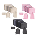Maxbell 7x Waterproof Nylon Travel Organizer Bags Clothes Storage Bags Lightweight beige