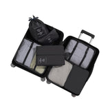 Maxbell 7x Waterproof Nylon Travel Organizer Bags Clothes Storage Bags Lightweight black