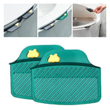 Maxbell 2 Pieces Portable Toilet Lifter Sanitary Lid Handle for Home Hotel Office Green