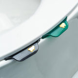 Maxbell 2 Pieces Portable Toilet Lifter Sanitary Lid Handle for Home Hotel Office Green