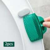 Maxbell 2 Pieces Portable Toilet Lifter Sanitary Lid Handle for Home Hotel Office Green
