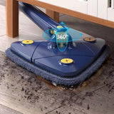 Maxbell Telescopic Flat Cleaning Mop with Microfiber Pad Washable for Laminate Wood Blue