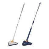 Maxbell Telescopic Flat Cleaning Mop with Microfiber Pad Washable for Laminate Wood Blue