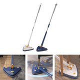 Maxbell Telescopic Flat Cleaning Mop with Microfiber Pad Washable for Laminate Wood Blue