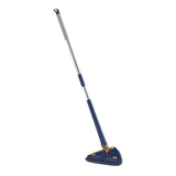 Maxbell Telescopic Flat Cleaning Mop with Microfiber Pad Washable for Laminate Wood Blue