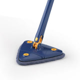 Maxbell Telescopic Flat Cleaning Mop with Microfiber Pad Washable for Laminate Wood Blue
