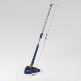 Maxbell Telescopic Flat Cleaning Mop with Microfiber Pad Washable for Laminate Wood Blue