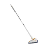 Maxbell Telescopic Flat Cleaning Mop with Microfiber Pad Washable for Laminate Wood White