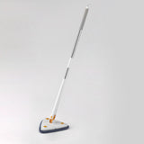 Maxbell Telescopic Flat Cleaning Mop with Microfiber Pad Washable for Laminate Wood White