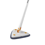 Maxbell Telescopic Flat Cleaning Mop with Microfiber Pad Washable for Laminate Wood White