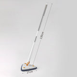 Maxbell Telescopic Flat Cleaning Mop with Microfiber Pad Washable for Laminate Wood White