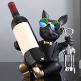 Maxbell Wine Rack with Opener Storage Stand Wine Cabinet Pantry Restaurant Black