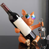 Maxbell Wine Rack with Opener Storage Stand Wine Cabinet Pantry Restaurant Orange