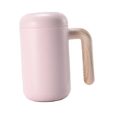 Maxbell Self Stirring Magnetic Mug Insulation Cup Rechargeable for Home Tea Pink
