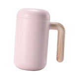 Maxbell Self Stirring Magnetic Mug Insulation Cup Rechargeable for Home Tea Pink