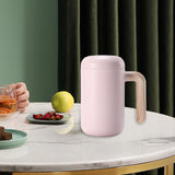 Maxbell Self Stirring Magnetic Mug Insulation Cup Rechargeable for Home Tea Pink