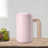 Maxbell Self Stirring Magnetic Mug Insulation Cup Rechargeable for Home Tea Pink
