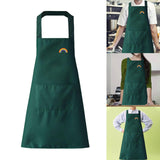 Maxbell Kitchen apron Waterproof Bib Chef apron for Restaurants Homes Gardening Green