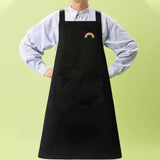 Maxbell Kitchen apron Waterproof Bib Chef apron for Restaurants Homes Gardening Black