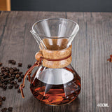 Maxbell Coffee Maker Coffee Pot High Temperature Resistant Cafe with Scale Barista 400ml