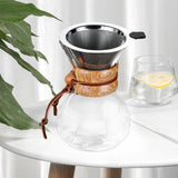 Maxbell Coffee Maker Coffee Pot High Temperature Resistant Cafe with Scale Barista 400ml  with Filter