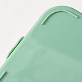 Maxbell Portable Bento Lunchbox 4 Compartments Multi Use Microwave for Picnic Office Light Green