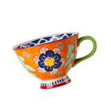 Maxbell Ceramic Cup Birthday Gifts Porcelain Tea Cups for Tea Cappuccino Office Style A