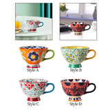 Maxbell Ceramic Cup Birthday Gifts Porcelain Tea Cups for Tea Cappuccino Office Style A
