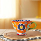 Maxbell Ceramic Cup Birthday Gifts Porcelain Tea Cups for Tea Cappuccino Office Style A
