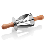 Maxbell Stainless Steel Bread Cutter with Wooden Handle for Kitchen Baking Tools