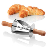 Maxbell Stainless Steel Bread Cutter with Wooden Handle for Kitchen Baking Tools