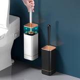 Maxbell Wall Mounted Household Toilet Brush Cleaning Utensils for Bathroom Lavatory Black