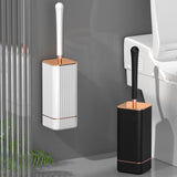 Maxbell Wall Mounted Household Toilet Brush Cleaning Utensils for Bathroom Lavatory Black