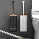 Maxbell Wall Mounted Household Toilet Brush Cleaning Utensils for Bathroom Lavatory Black