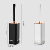 Maxbell Toilet Brush and Holder Compact Quick Dry Punch Free for Toliet Household Black