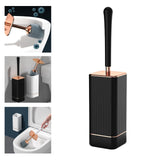 Maxbell Toilet Brush and Holder Compact Quick Dry Punch Free for Toliet Household Black