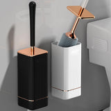 Maxbell Toilet Brush and Holder Compact Quick Dry Punch Free for Toliet Household Black