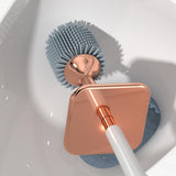 Maxbell Toilet Brush and Holder Compact Quick Dry Punch Free for Toliet Household White