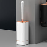 Maxbell Toilet Brush and Holder Compact Quick Dry Punch Free for Toliet Household White