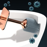 Maxbell Toilet Brush and Holder Compact Quick Dry Punch Free for Toliet Household White