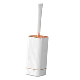 Maxbell Toilet Brush and Holder Compact Quick Dry Punch Free for Toliet Household White
