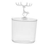 Maxbell ABS Cosmetic Cotton Pad Holder with Lid Storage Organization Dispenser Argent
