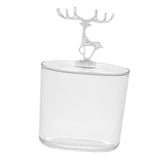 Maxbell ABS Cosmetic Cotton Pad Holder with Lid Storage Organization Dispenser Argent