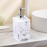 Maxbell Soap Dispenser Resin 500ml with Pump Bottle for Lotion Conditioner Bathroom White